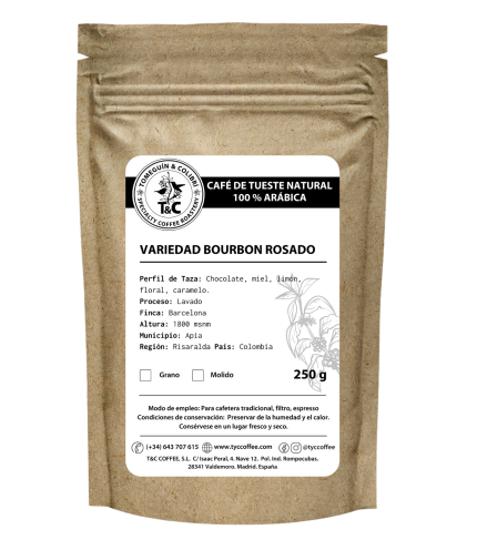 Bourbon rosado lavado