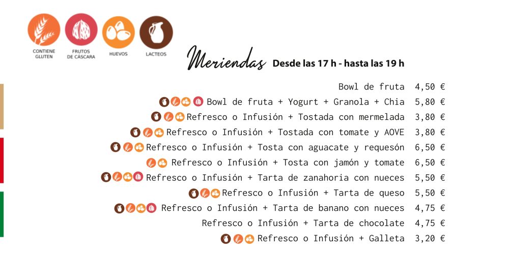 Meriendas escritorio