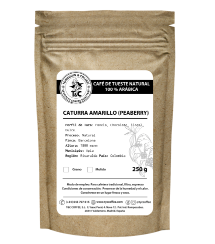 caturra amarillo natural peaberry